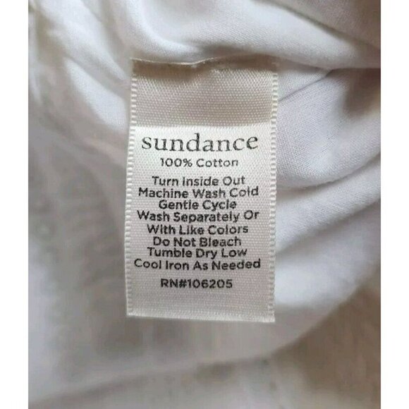 New Sundance Gigi Cotton Pants Size Petite XL White Eyelet Drawstring Vacation - Picture 5 of 5